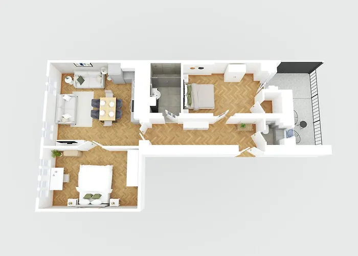 Apartmán Botanic - 2br - Gratis Parkplatz